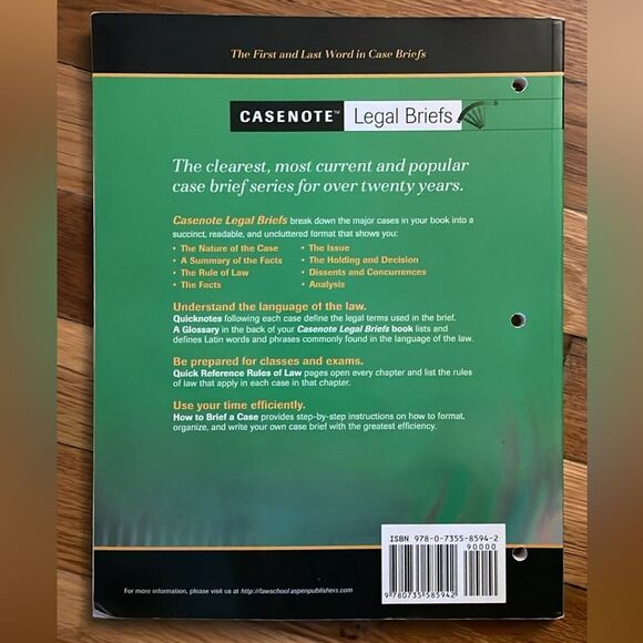 Casenote Legal Briefs Real Estate Tranfer Finance & Development 8th Edition - Picture 4 of 6